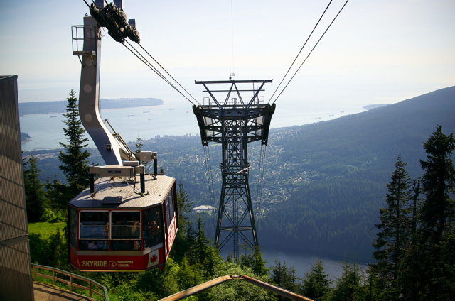 ¿ Qué ver en Vancouver ? . Skyride en la montaña Grouse ¿ Qué ver en Vancouver ? . Skyride en la montaña Grouse